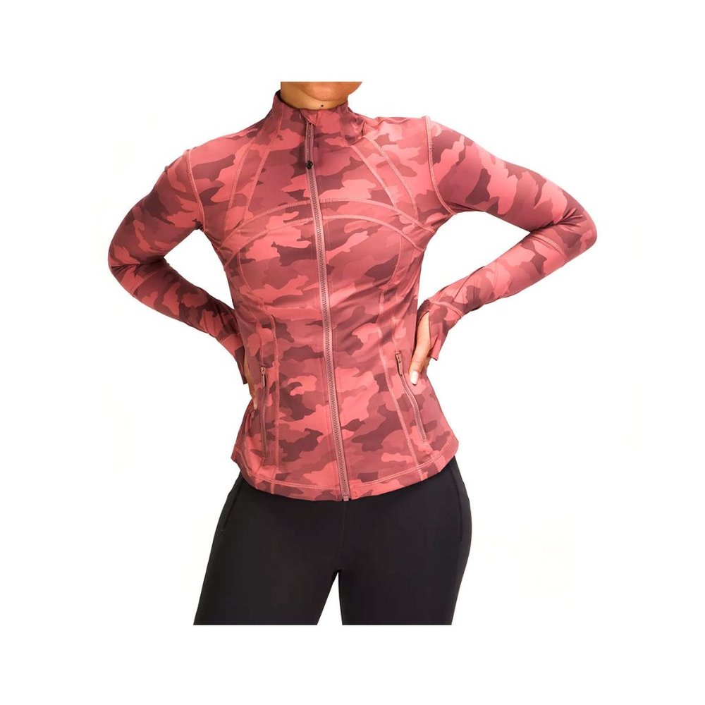 Lululemon Define Jacket NULUX Pink Heritage Brier Rose Camo size 16 NWT